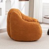 Cloud-like memory foam bean bag with tufted design, perfect for compact spaces. Machine-washable cover included for dorm. - 4 of 4