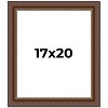 PosterPalooza | Traditional Brown Picture Frame - UV Acrylic, Foam Board Backing, Hanging Hardware - 2 of 4