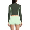 Lands' End Women's Long Sleeve Mock Neck Cropped UPF 50 Sun Protection Rash Guard - 2 of 4
