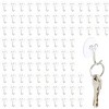 Juvale 100 Pack Mini Clear Shower Suction Cup Hooks, 0.19 in, 30 mm - 2 of 4