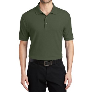 Mafoose Men's Short Sleeve Soft Silk Touch Classic Polo Shirt for Everyday Comfort - 1 of 4