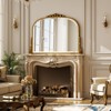 BEAUTYPEAK Arched Vintage Baroque Bathroom Vanity Mirrors - 3 of 4