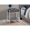 Monarch Specialties ACCENT TABLE - 24H / GREY / CHROME METAL - 2 of 4