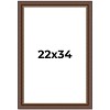 PosterPalooza | Traditional Brown Picture Frame - UV Acrylic, Foam Board Backing, Hanging Hardware - 2 of 4