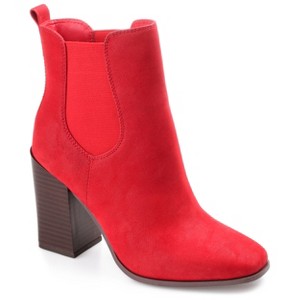 Journee Collection Womens Maxxie Pull On Stacked Heel Booties - 1 of 4