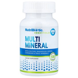 NutriBiotic Essentials, Multi Mineral, 100 Gluten Free Capsules - 1 of 4