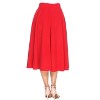 Women's Flared Midi Skirt with pockets - White Mark - 3 of 3