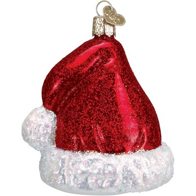Old World Christmas Blown Glass Ornament for Christmas Tree, Santa Hat