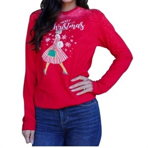 Women's Lil Miss Shopper Christmas Tee - Rose Canyon Ranch - 1 of 4