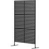 Outsunny Decorative Metal Outdoor Privacy Screen, Freestanding Privacy Fence Screen Outdoor Divider with Stand, 78" H x 48" W - 4 of 4