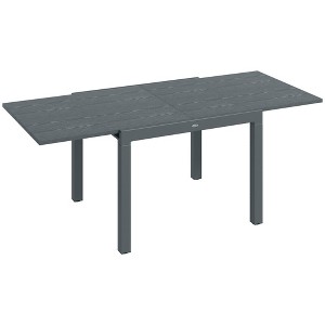 PAGED Expandable Outdoor Dining Table Modern Outdoor Patio Table with Slat Style for Backyard, Patio, Poolside - 1 of 4