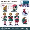 Elegant Victorian Christmas Girl Set of Three Figurines, 6" Holiday Home Decor| OrnamentallyYou - 2 of 4