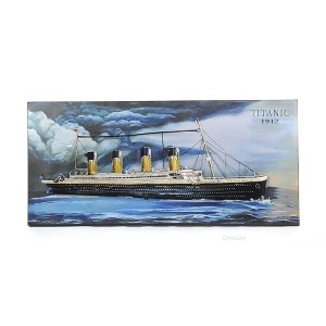 Titanic 3D Wall Art 22" H – Handmade Iron Ship Model – Nautical Office Decor By Old Modern Handicrafts - 1 of 4