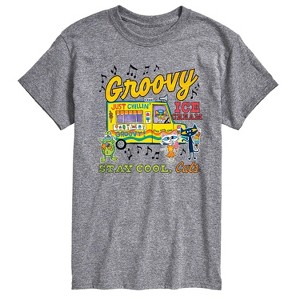 Men's - Pete the Cat - Groovy Ice Cream Truck Men's Short Sleeve Graphic T-Shirt Short Sleeve Graphic T-Shirt - 1 of 4