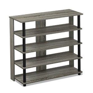 HOMLUX 5 Tier Shoe Rack Freestanding Shoe Organizer, Holds 12 Pairs - 1 of 4