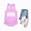 Simply Sage Market Varsity Summer Vibes Cursive Racerback Tank - 2 of 3