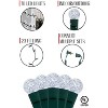 Perfect Holiday 70 LED Indoor/Outdoor G12 Round Bulb Green Cable Christmas String Lights - Cool White - 3 of 4