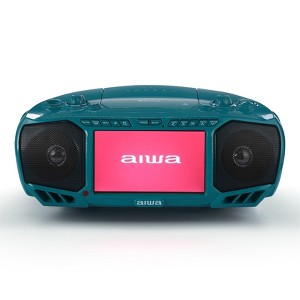 Aiwa Portable Streaming Media Boombox Speaker with a 7" LCD screen DVD/CD/MP3 - 1 of 4