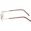 Flex Plus by Vivid FP-98 Designer Reading Eye Glasses in Gold Tortoise Havana 43mm +2.50 | Ladies | Oval Shape | X-Small Fit - 3 of 4