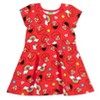 Sesame Street Elmo French Terry Short Sleeve Dress Scrunchy Set Red - 3 of 4