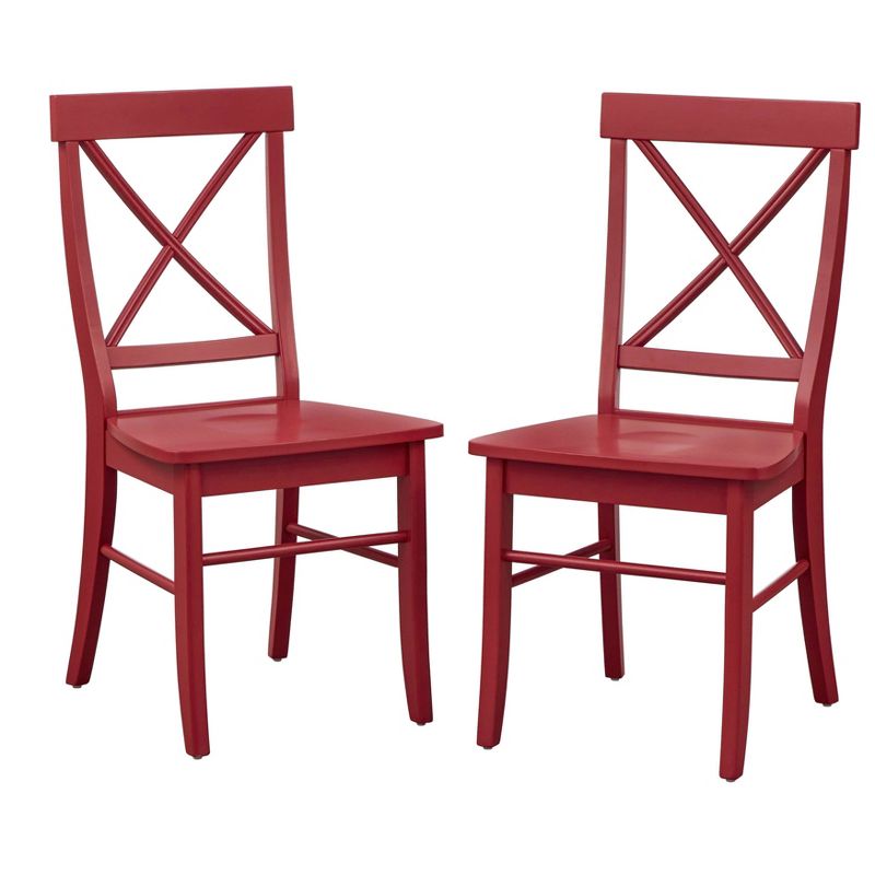 Set of 2 Albury Cross Back Dining Chairs - Buylateral, 1 of 8