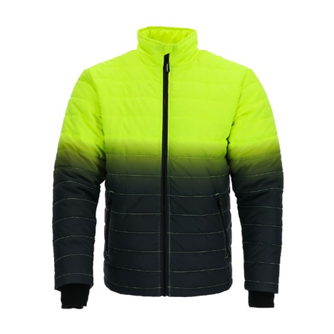 Men thermal jacket, Green-Black