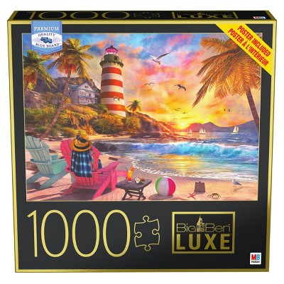 Milton Bradley Big Ben Luxe: Tropical Sunset Jigsaw Puzzle - 1000pc