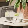 Viski Stainless Steel Straws for Cocktails - Eco-Friendly Reusable Metal Straws - Black Gunmetal 5in Set of 6 - 2 of 4