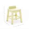Martha Stewart Crafting Kids Stools Set of 2: Anti-Tip Wooden Chairs for Kids Activity Table | Stools for Toddler Play Table Play - 3 of 3