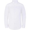 Adam Baker Boy's Regular Fit 4-Way Stretch Long Sleeve Solid Dress Shirt - Colors - 2 of 2