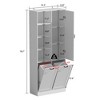 Famapy Bathroom Storage Cabinet:Sleek Aesthetic and Smart Storage Solutions Rotating Drawers Laundry Cabinet - 4 of 4
