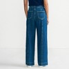 Lands' End Women's Soft Denim High Rise Wide Leg Utility Jeans - 2 of 4