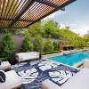 Waterproof Outdoor Reversible Rug, Boho Leaves Plastic Straw Mat for Patio, RV, Deck, or Beach - 2 of 4