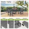 Arceso Outdoor Dining Set with Umbrella Hole, HDPS Patio Furniture - 4 of 4