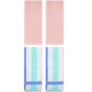 REGALWOVEN 4 Pcs Bathroom Hotel and Spa Waffle Cotton Hand Towels - 1 of 4