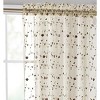 Kate Aurora 1 Piece Shabby Chic Styled Elegant Vintage Rose Embroidered Floral Rod Pocket Sheer Curtain Panel - 84 in. Long - 2 of 4
