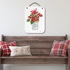 Courtside Market Poinsettia 12x16 Hanging Artboard with Twine - 2 of 2