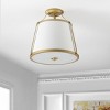 Lanis 3 Light 15" Flush Mount - FLU4056 - White/Gold - Safavieh - 3 of 4