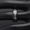 Dragon Wedding Band for Women or Men Black or Blue Stainless Steel Ring by Ginger Lyne Collection - 4 of 4