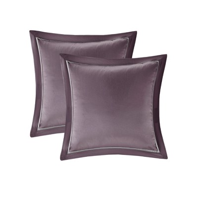Joella 24-Piece Plum Microfiber Queen Bedding Set