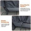 iMountek 4FT Firewood Log Rack Cover Rectangular Wood Rack Cover 420D Oxford Fabric Waterproof Windproof UV Resistant Tear-resistant 48x24x42in Black - 4 of 4