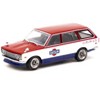 Datsun Bluebird 510 Wagon Service Car Red and White with Blue "Global64" Series 1/64 Diecast Model Car by Tarmac Works - 2 of 3