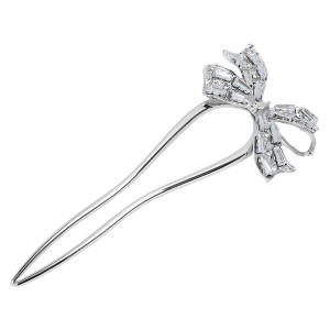 Unique Bargains Women's Fashion U-shaped Bow Decorative Hairpin 1 Pc - 1 of 4