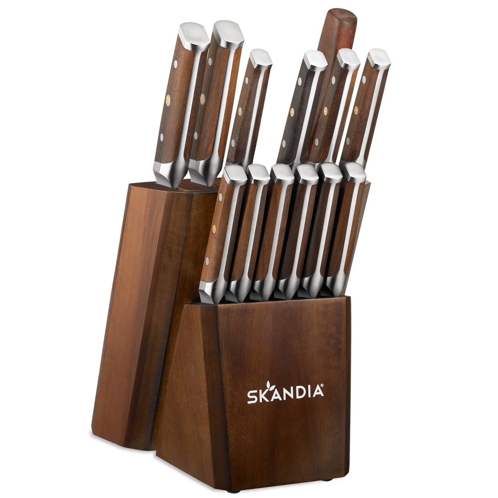 Skandia 14pc Stainless Steel Harley Block Cutlery Set