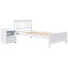 NicBex Twin Size Wooden Platform Bed, Modern Bed Frame with Trundle and Headboard for Bedroom - 3 of 4