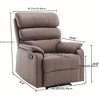Manual Recliner Chairs for Adults, Small Recliners for Small Spaces, Fabric Recliner Chair, Single Sofa Living Room Chair for RV - 2 of 4