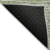 Green And Ivory Geometric Washable Indoor Outdoor Area Rug - 4 of 4