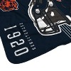 NFL Chicago Bears Helmet Stripes Flannel Fleece Blanket - 3 of 3