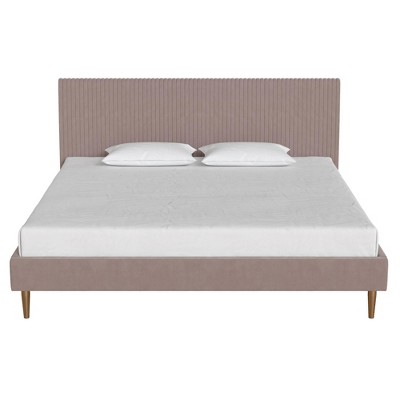 Mr. Kate Daphne Upholstered Bed with Vertical Channel Tufted Headboard