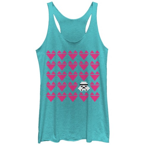 Women's Star Wars Valentine's Day Stormtrooper Racerback Tank Top - image 1 of 3